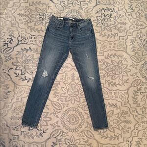 Vigoss Women's Distressed Blue Skinny Jeans